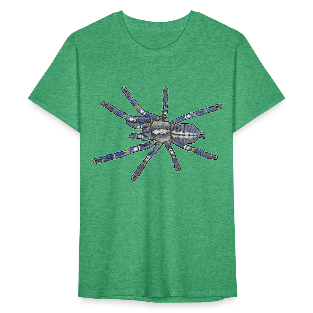 Männer Fruit of the Loom T-Shirt Poecilotheria metallica - Grün meliert