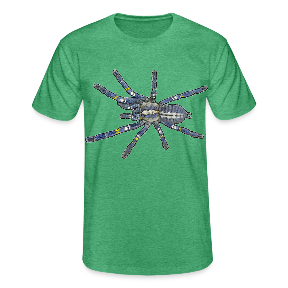 Männer Fruit of the Loom T-Shirt Poecilotheria metallica - Grün meliert