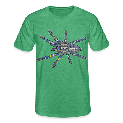 Männer Fruit of the Loom T-Shirt Poecilotheria metallica - Grün meliert