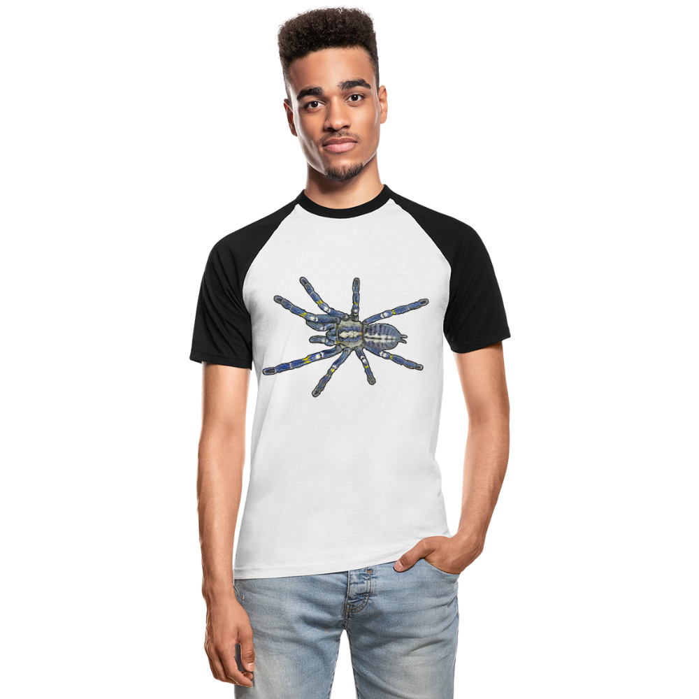 Männer Baseball T-Shirt Poecilotheria metallica - Weiß/Schwarz