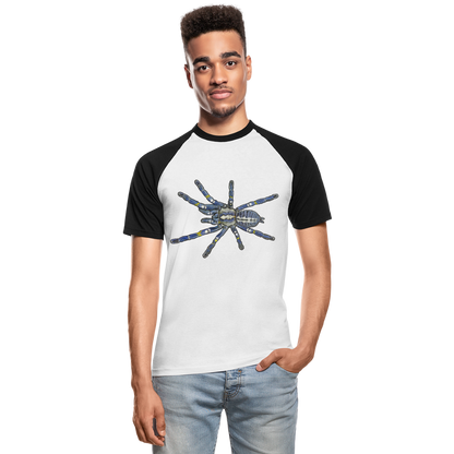 Männer Baseball T-Shirt Poecilotheria metallica - Weiß/Schwarz