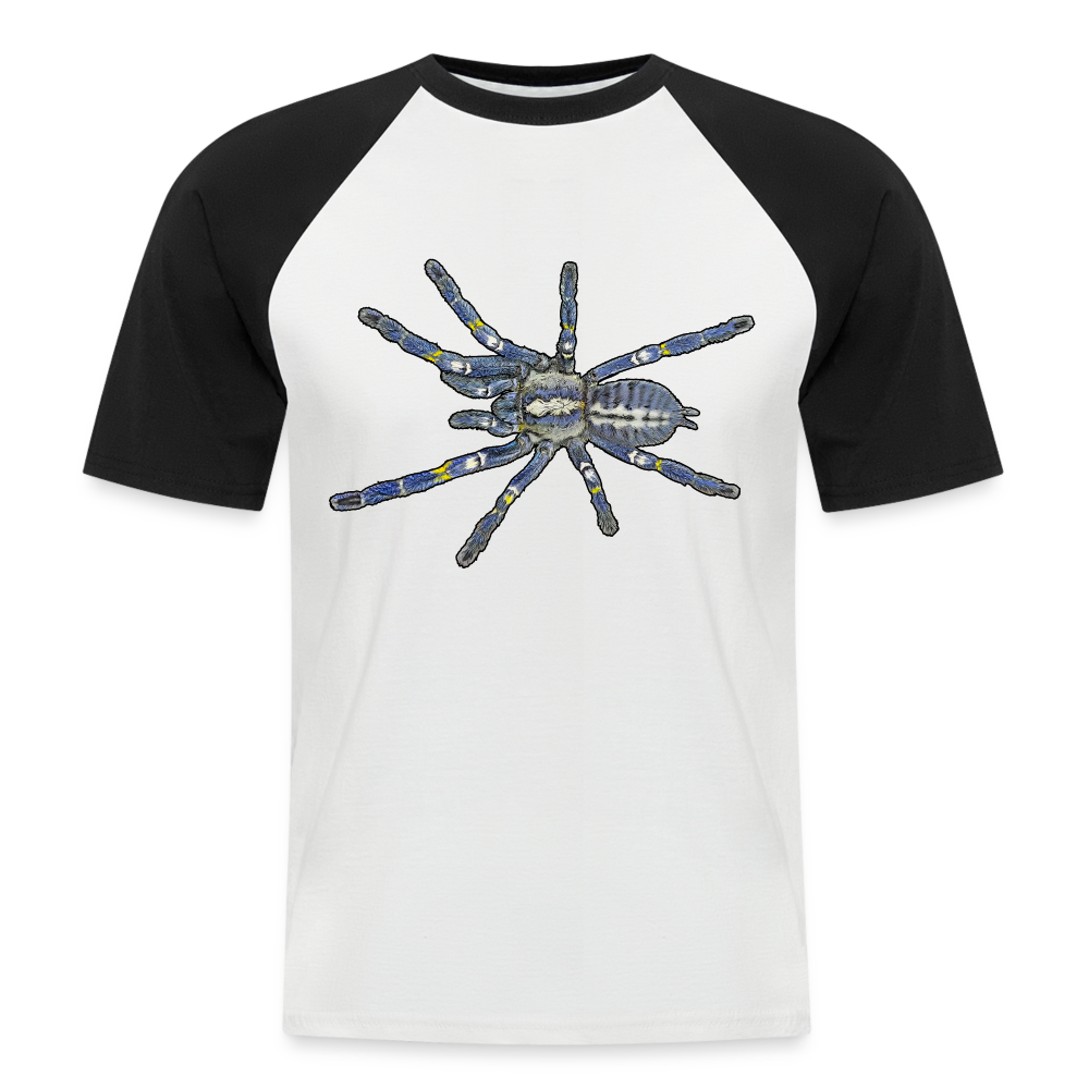Männer Baseball T-Shirt Poecilotheria metallica - Weiß/Schwarz