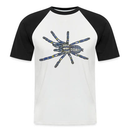 Männer Baseball T-Shirt Poecilotheria metallica - Weiß/Schwarz