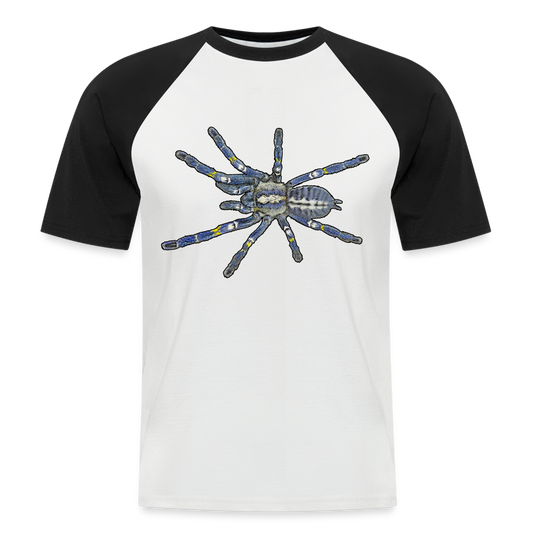 Männer Baseball T-Shirt Poecilotheria metallica - Weiß/Schwarz