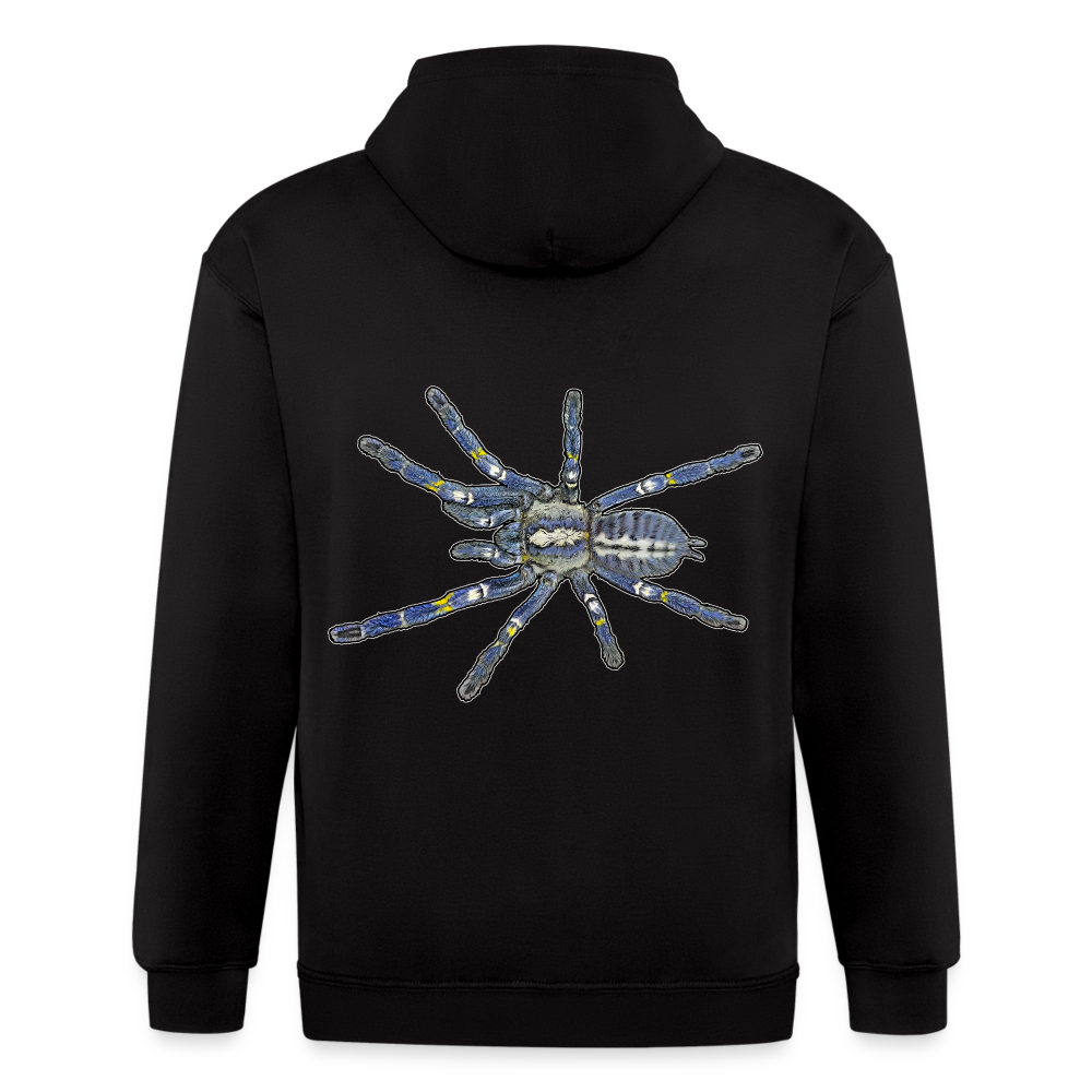 Männer Heavyweight Zip-Hoodie Poecilotheria metallica - Schwarz