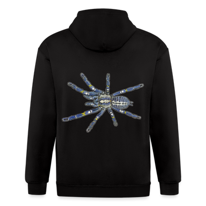 Männer Heavyweight Zip-Hoodie Poecilotheria metallica - Schwarz