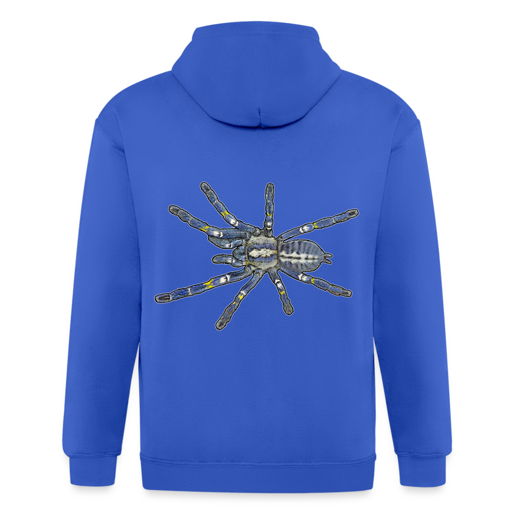 Männer Heavyweight Zip-Hoodie Poecilotheria metallica - Königsblau