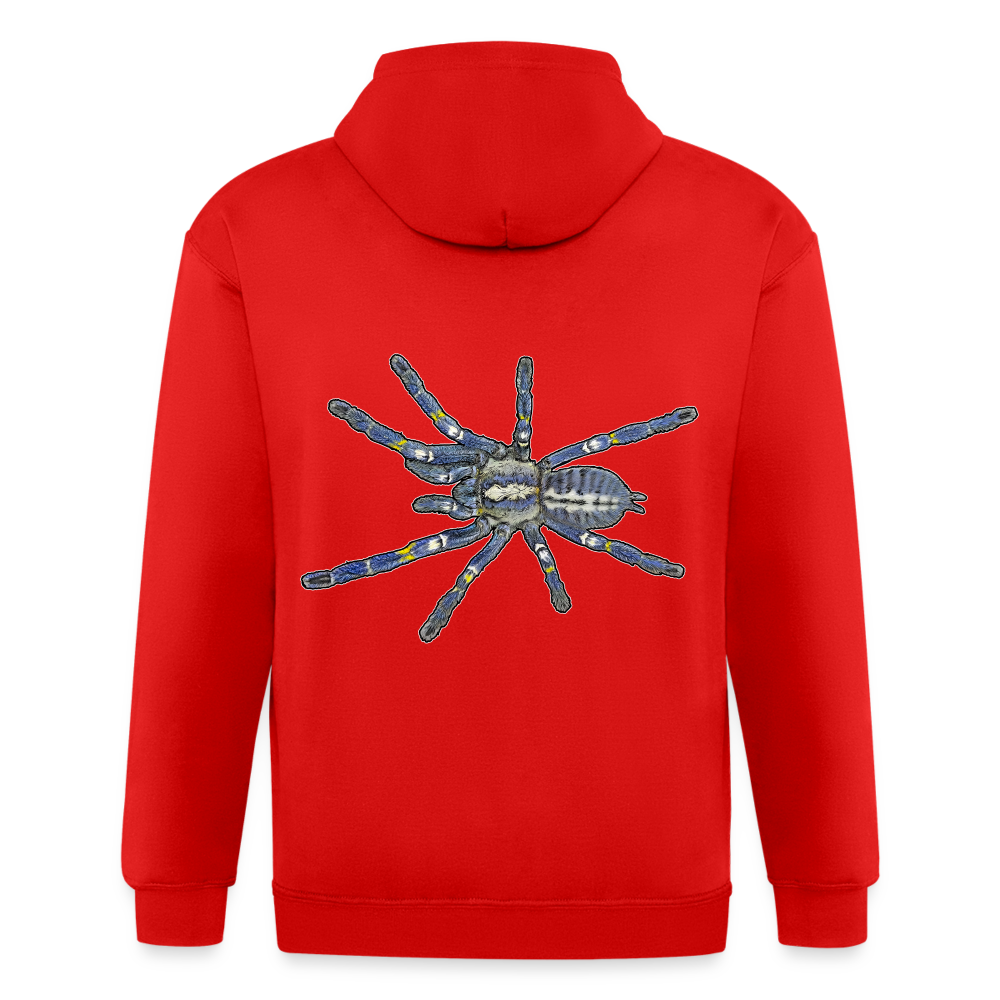 Männer Heavyweight Zip-Hoodie Poecilotheria metallica - Rot