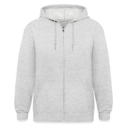 Männer Heavyweight Zip-Hoodie Poecilotheria metallica - Weiß meliert