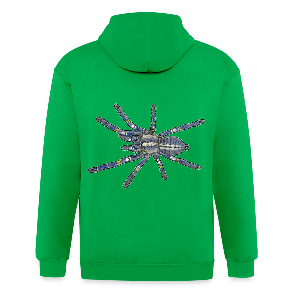 Männer Heavyweight Zip-Hoodie Poecilotheria metallica - Kelly Green