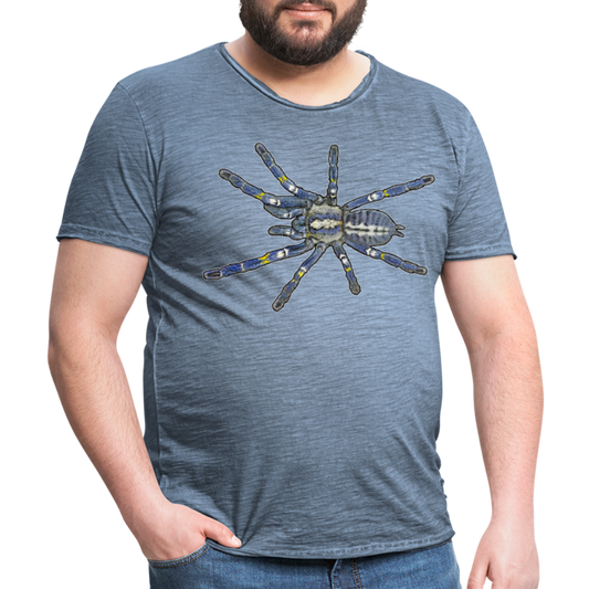 Männer Vintage T-Shirt Poecilotheria metallica - Vintage Denim