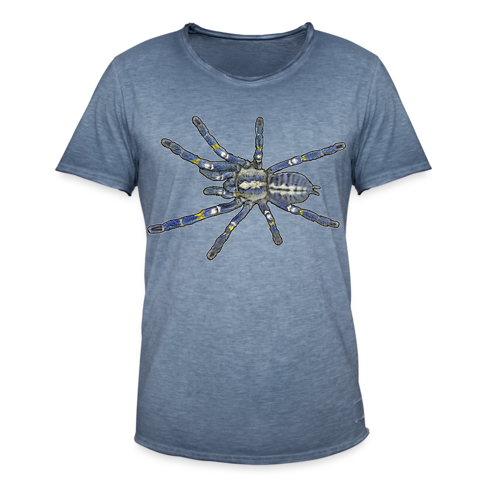 Männer Vintage T-Shirt Poecilotheria metallica - Vintage Denim