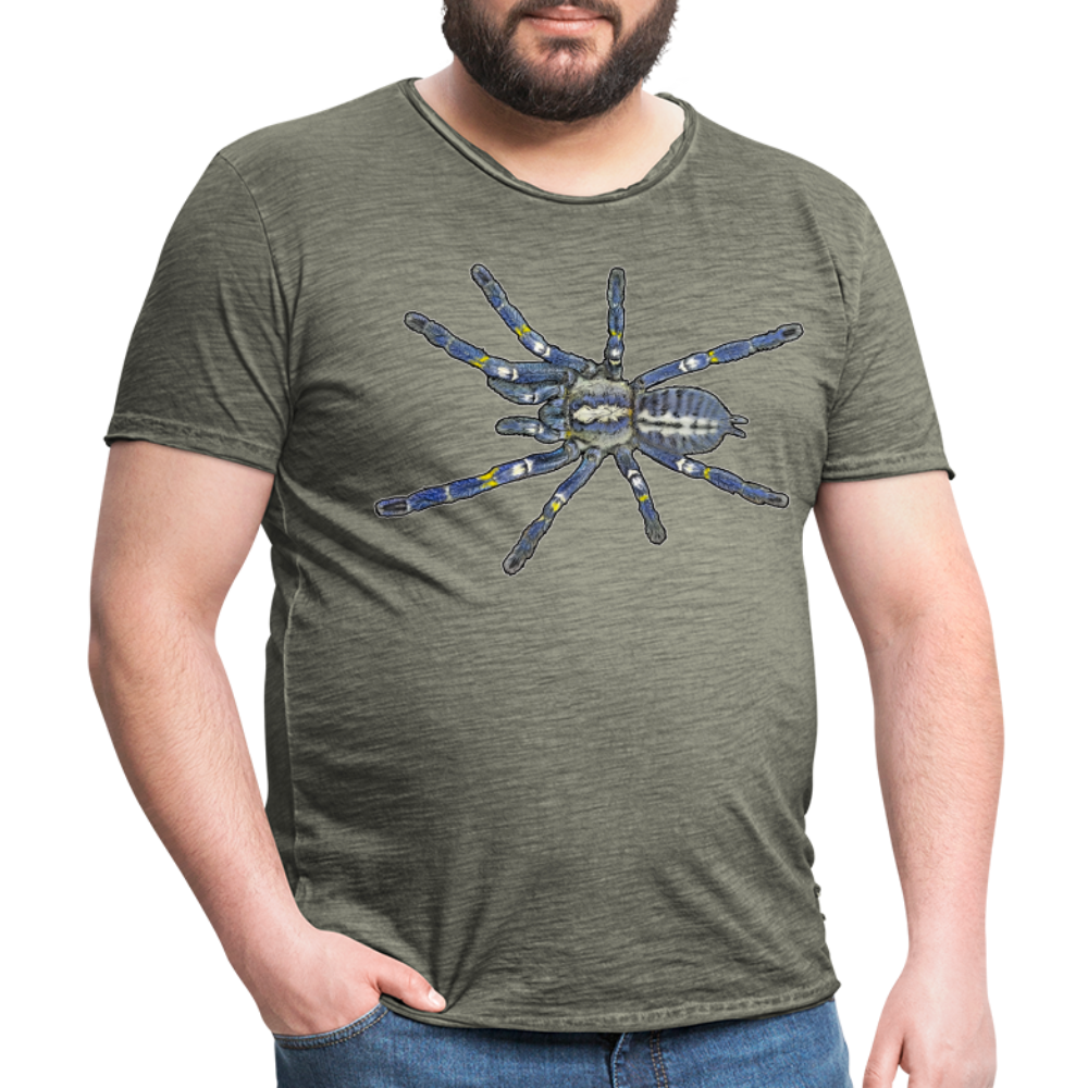 Männer Vintage T-Shirt Poecilotheria metallica - Vintage Khaki
