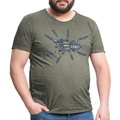 Männer Vintage T-Shirt Poecilotheria metallica - Vintage Khaki