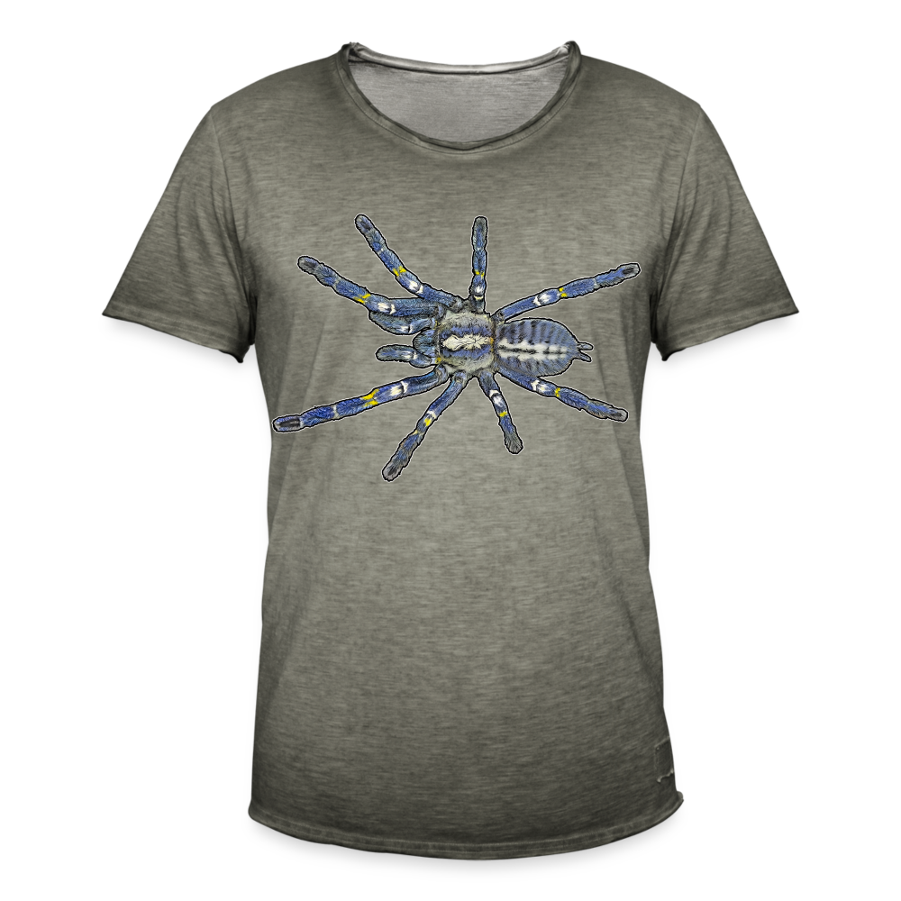 Männer Vintage T-Shirt Poecilotheria metallica - Vintage Khaki