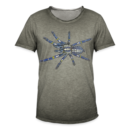 Männer Vintage T-Shirt Poecilotheria metallica - Vintage Khaki