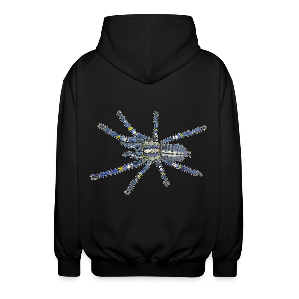 Unisex Zip-Hoodie Poecilotheria metallica - Schwarz