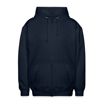 Unisex Zip-Hoodie Poecilotheria metallica - Navy
