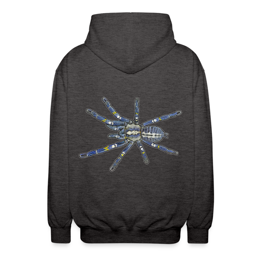 Unisex Zip-Hoodie Poecilotheria metallica - Anthrazit