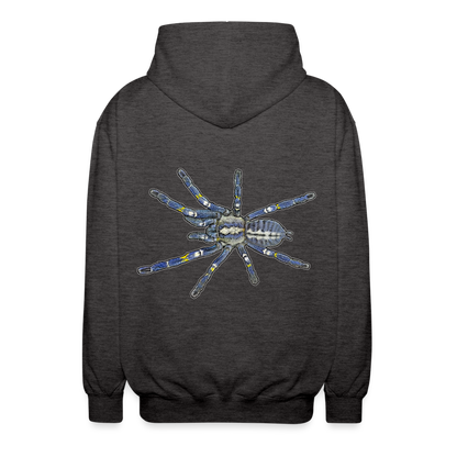 Unisex Zip-Hoodie Poecilotheria metallica - Anthrazit