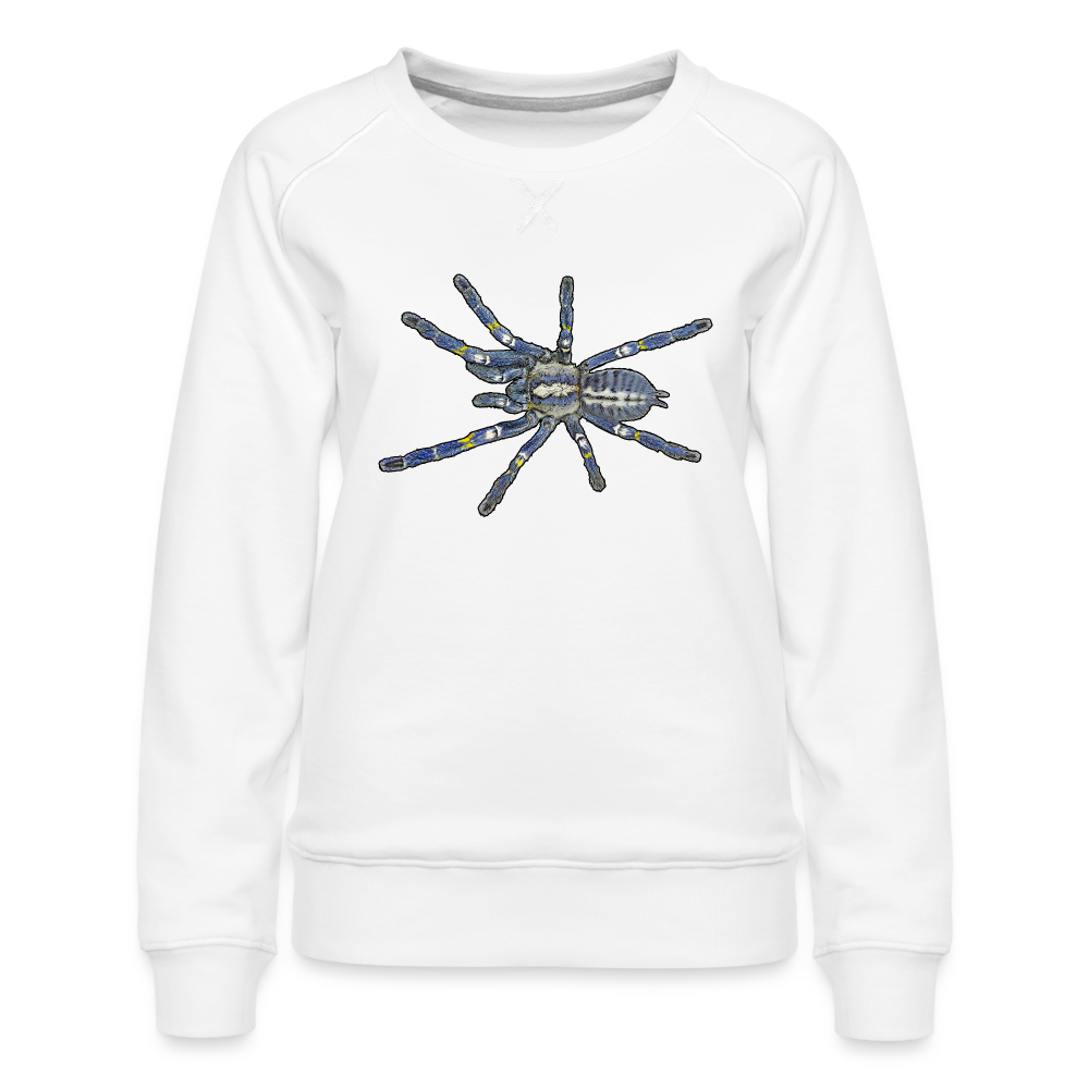 Frauen Pullover Poecilotheria metallica - weiß