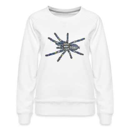 Frauen Pullover Poecilotheria metallica - weiß