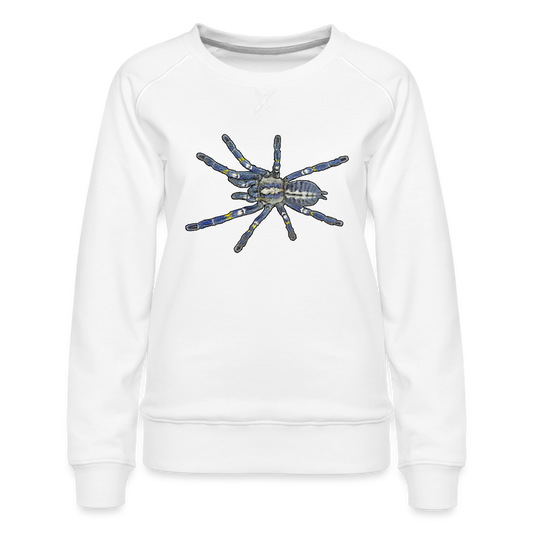 Frauen Pullover Poecilotheria metallica - weiß