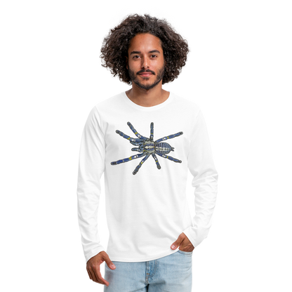 Männer Longsleeve Poecilotheria metallica - weiß