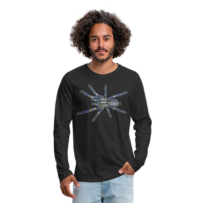 Männer Longsleeve Poecilotheria metallica - Schwarz