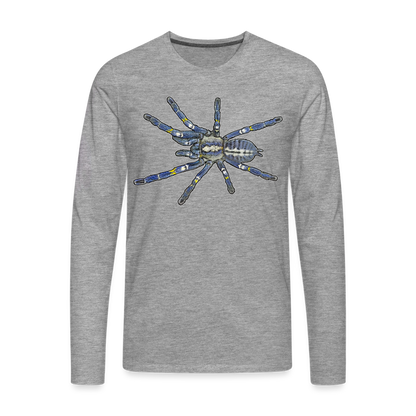Männer Longsleeve Poecilotheria metallica - Grau meliert