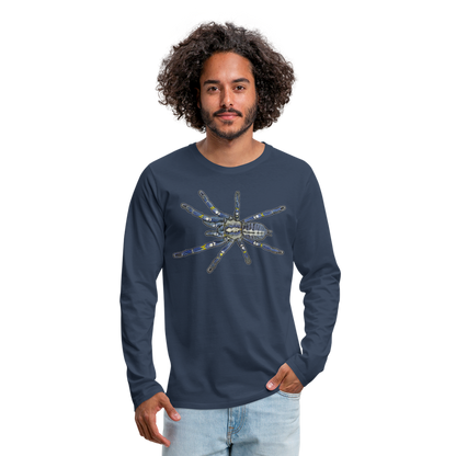 Männer Longsleeve Poecilotheria metallica - Navy