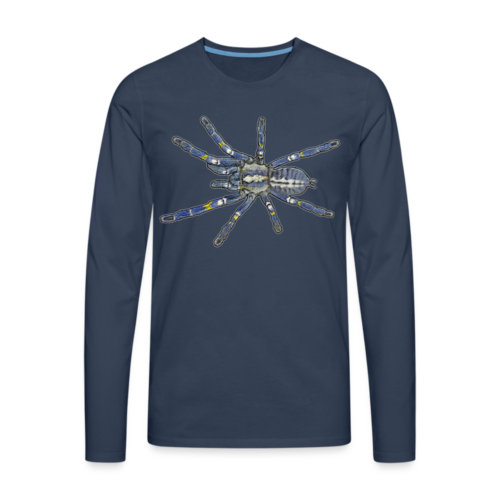 Männer Longsleeve Poecilotheria metallica - Navy