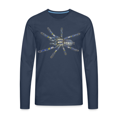 Männer Longsleeve Poecilotheria metallica - Navy