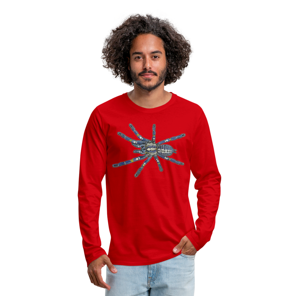 Männer Longsleeve Poecilotheria metallica - Rot