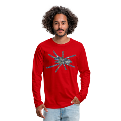 Männer Longsleeve Poecilotheria metallica - Rot