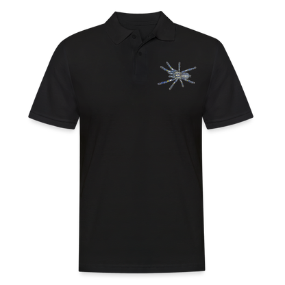 Männer Poloshirt Poecilotheria metallica - Schwarz