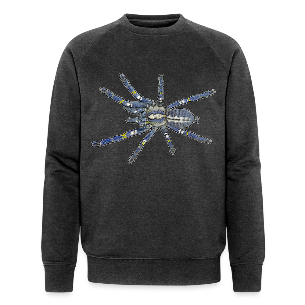 Männer Stanley & Stella Bio-Sweatshirt Poecilotheria metallica - Dunkelgrau meliert