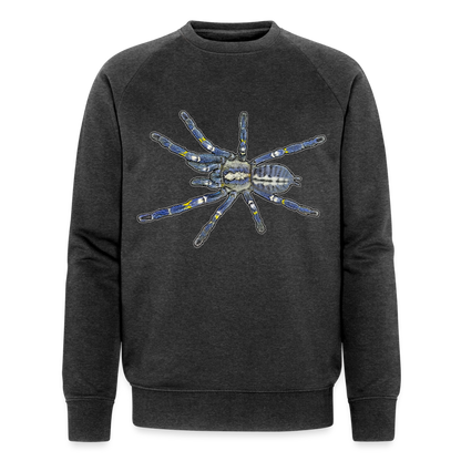 Männer Stanley & Stella Bio-Sweatshirt Poecilotheria metallica - Dunkelgrau meliert