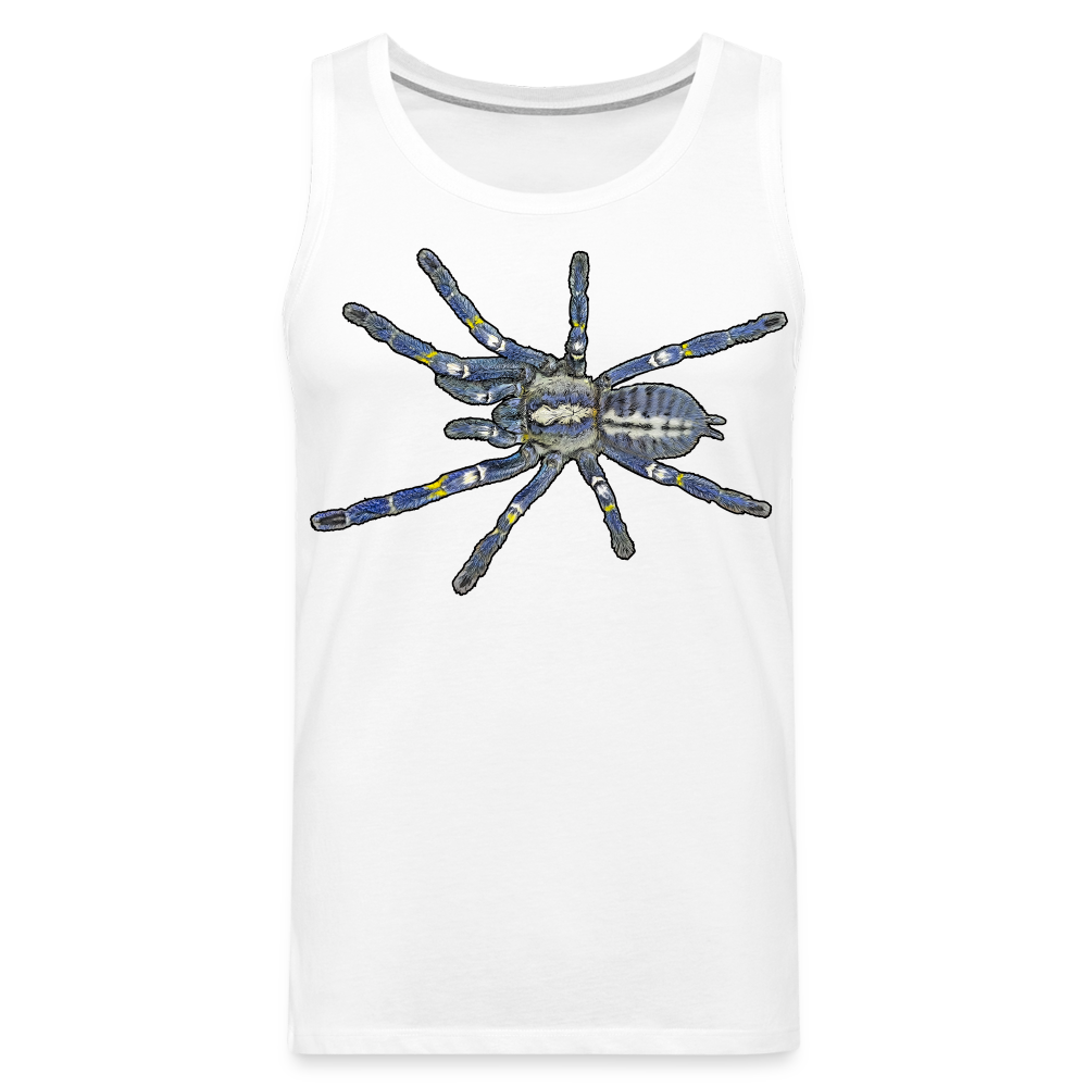 Männer Tank Top Poecilotheria metallica - weiß