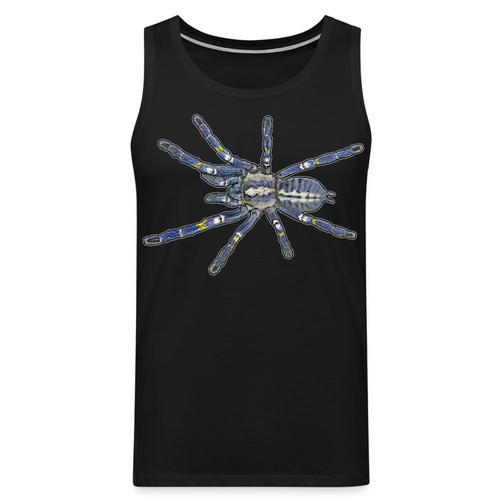 Männer Tank Top Poecilotheria metallica - Schwarz