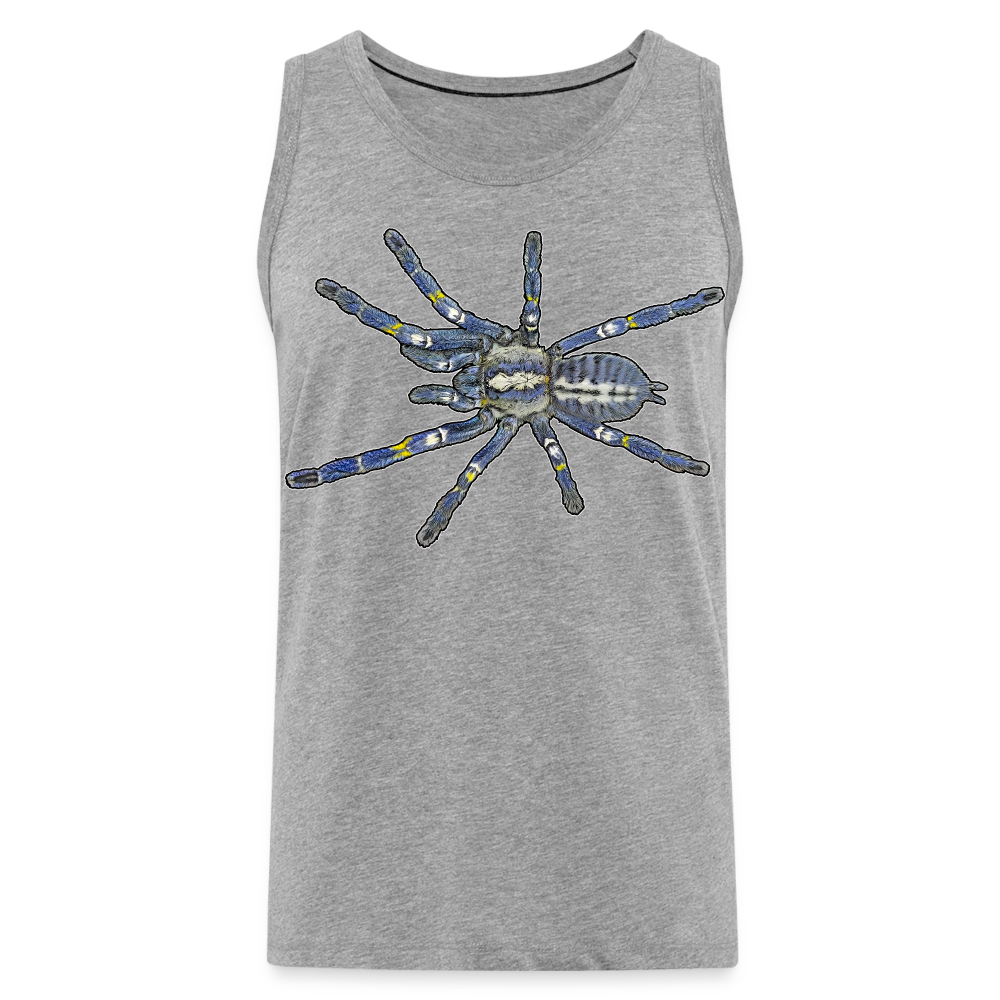 Männer Tank Top Poecilotheria metallica - Grau meliert