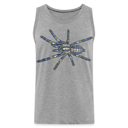 Männer Tank Top Poecilotheria metallica - Grau meliert