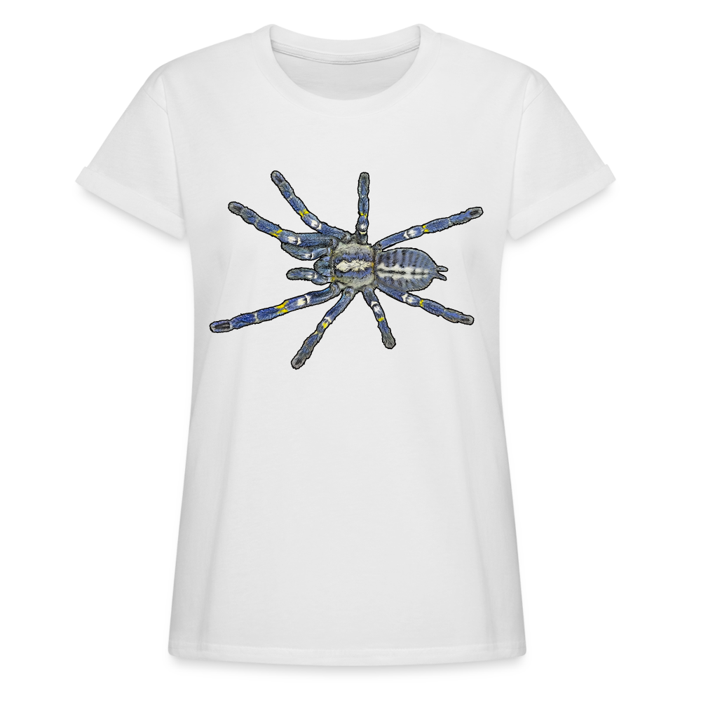 Frauen Oversized T-Shirt Poecilotheria metallica - weiß