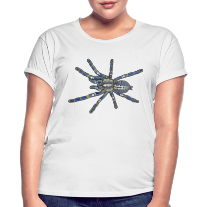 Frauen Oversized T-Shirt Poecilotheria metallica - weiß