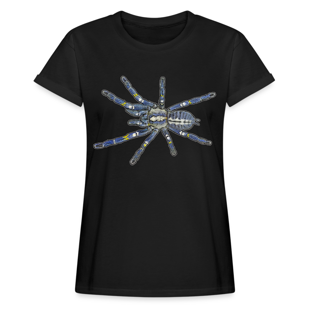 Frauen Oversized T-Shirt Poecilotheria metallica - Schwarz