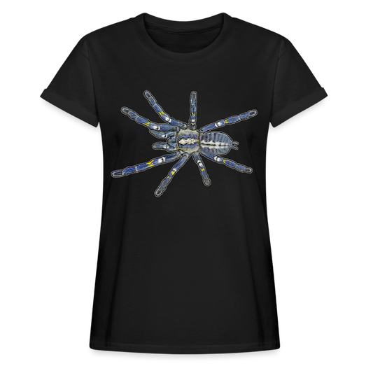 Frauen Oversized T-Shirt Poecilotheria metallica - Schwarz