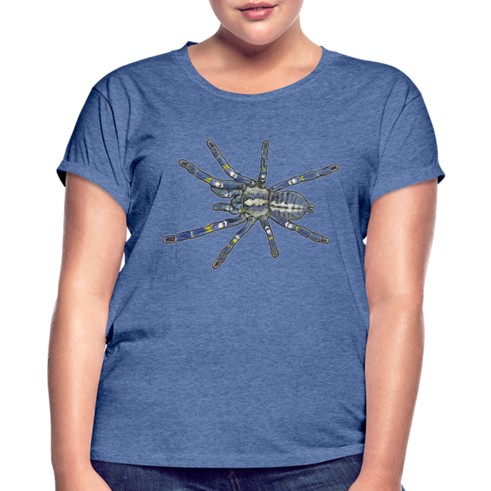 Frauen Oversized T-Shirt Poecilotheria metallica - Denim meliert