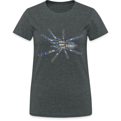 Frauen Gildan Heavy T-Shirt Poecilotheria metallica - Dunkelgrau meliert