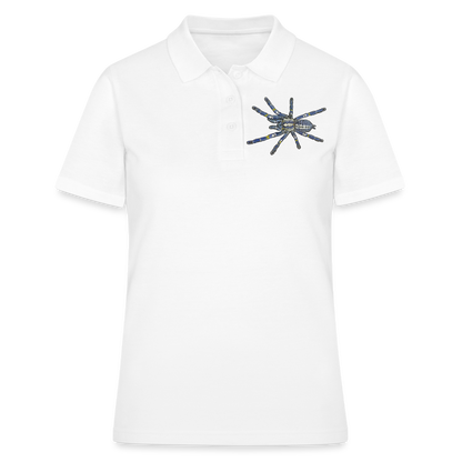 Frauen Polo Shirt Poecilotheria metallica - weiß