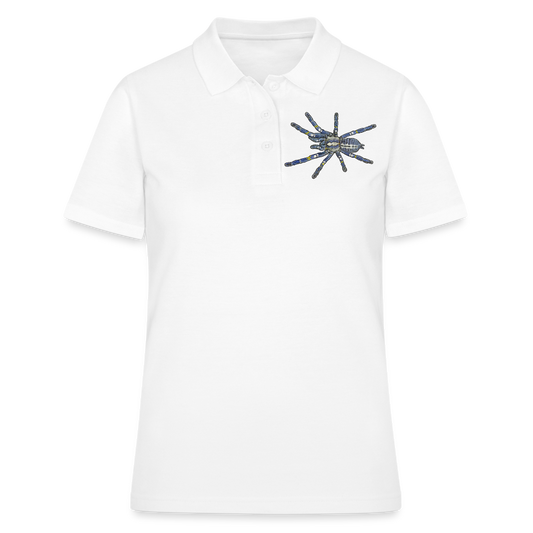 Frauen Polo Shirt Poecilotheria metallica - weiß